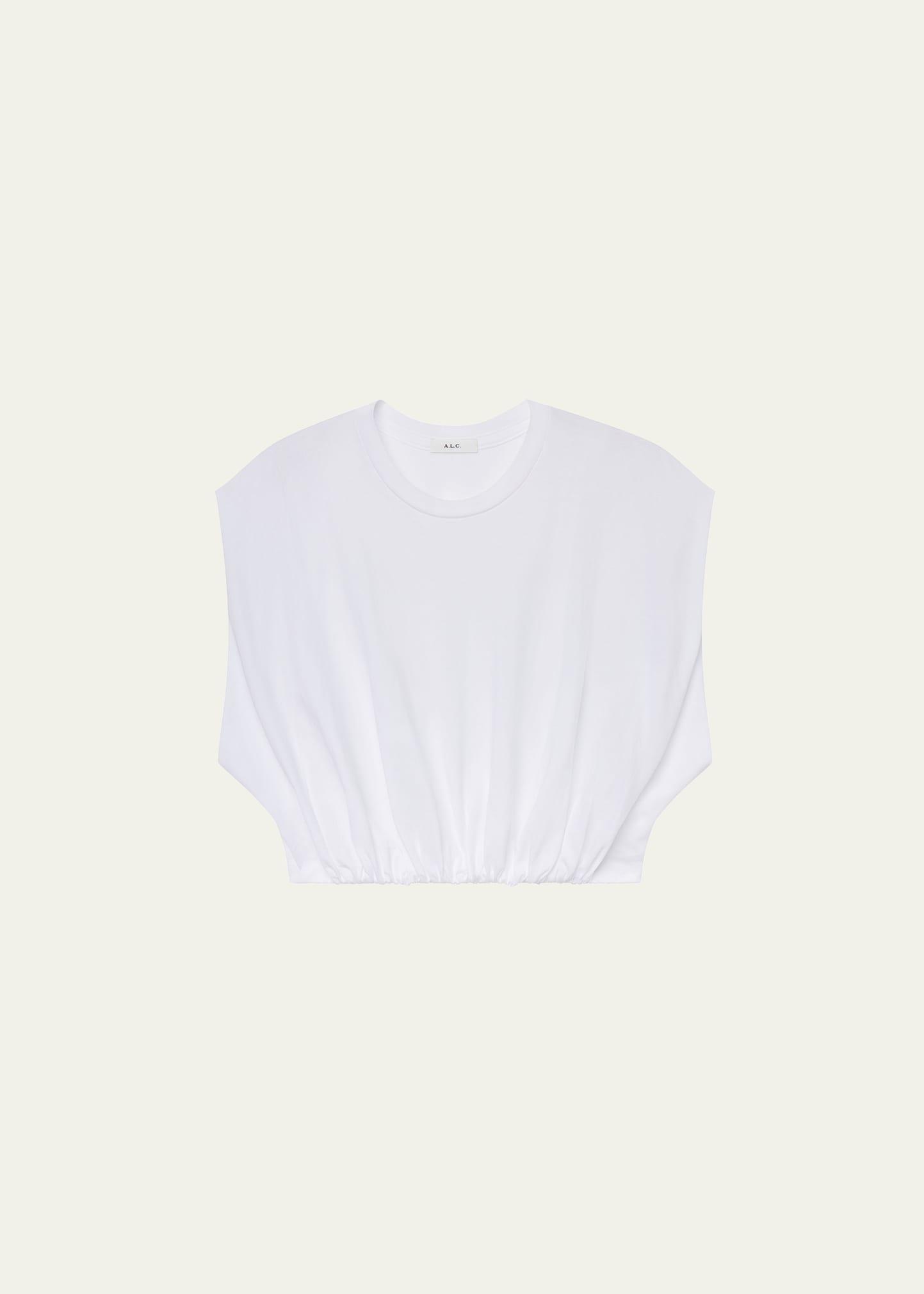 billie cropped blouson tee