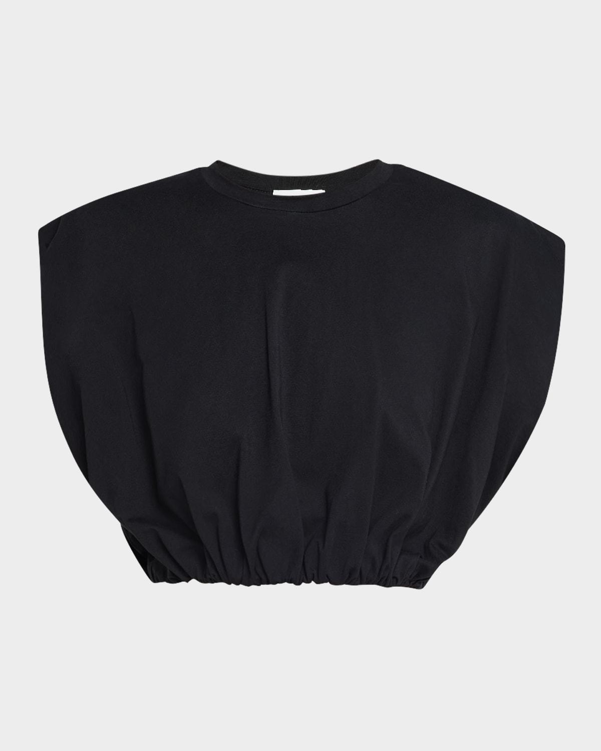 billie cropped blouson tee