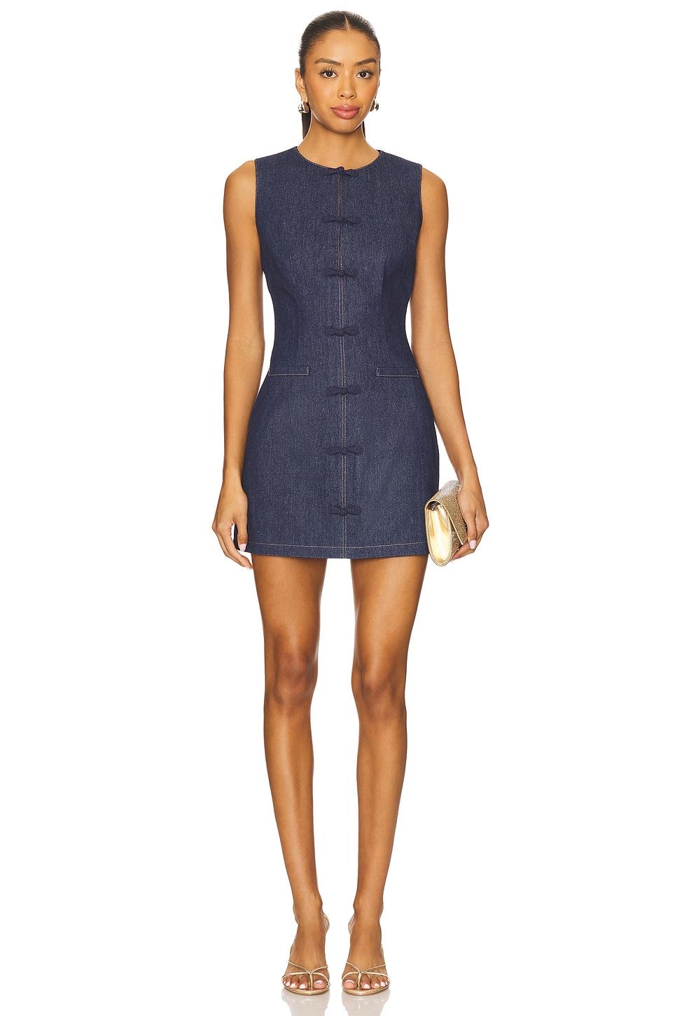 billie denim mini dress