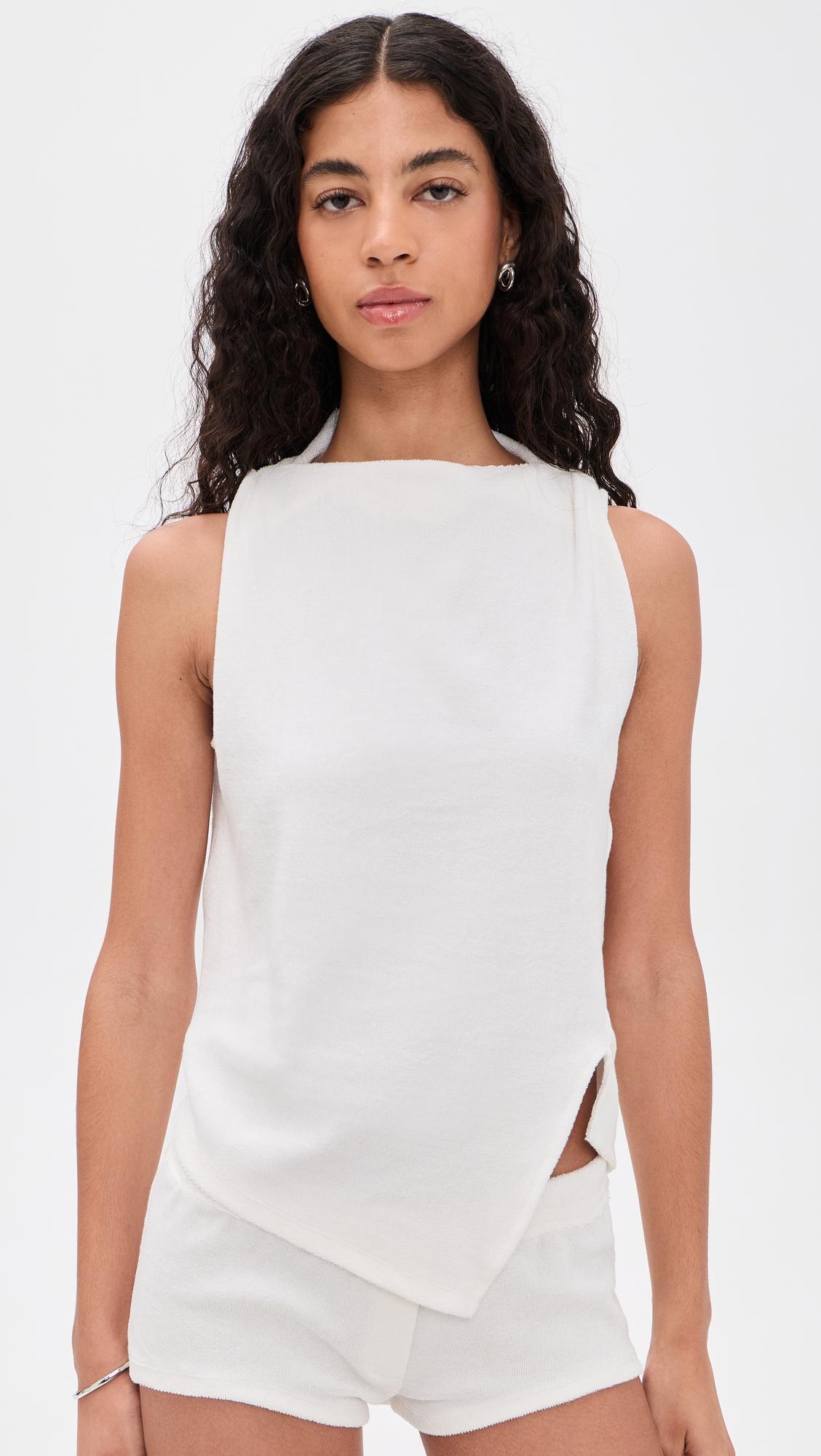 billie top in blanc terry