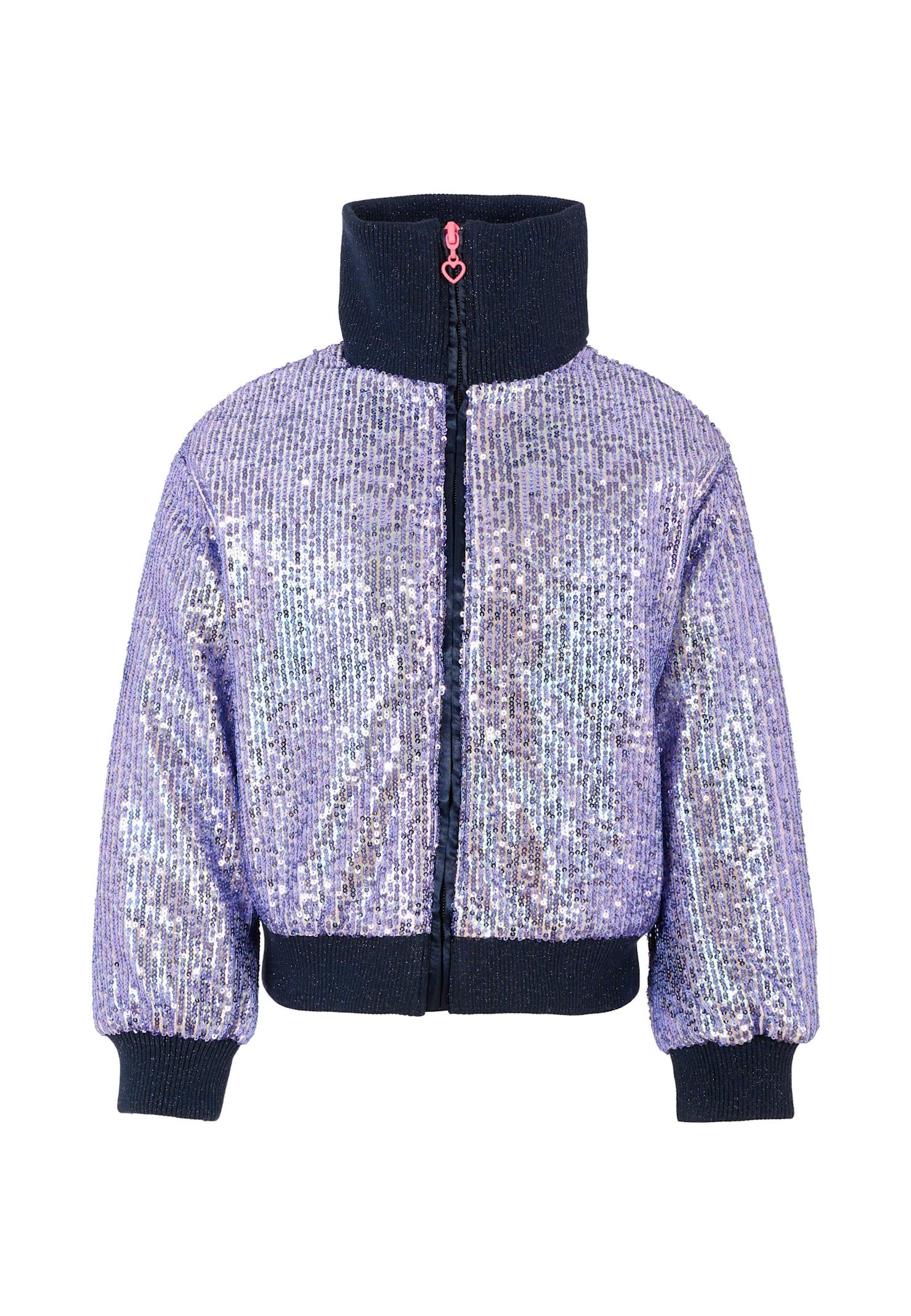 billieblush blue jacket for girl with sequins