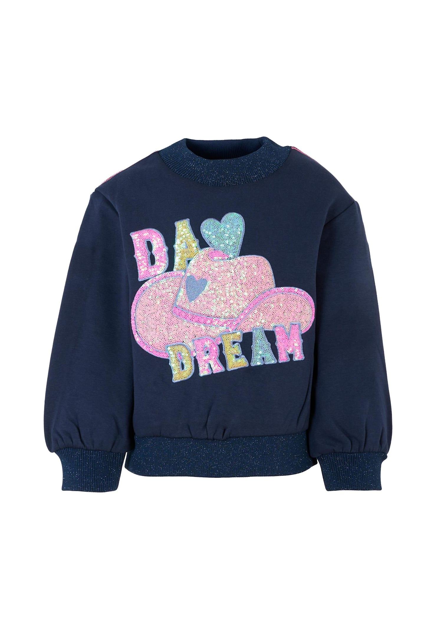 billieblush blue sweatshirt for girl with hat