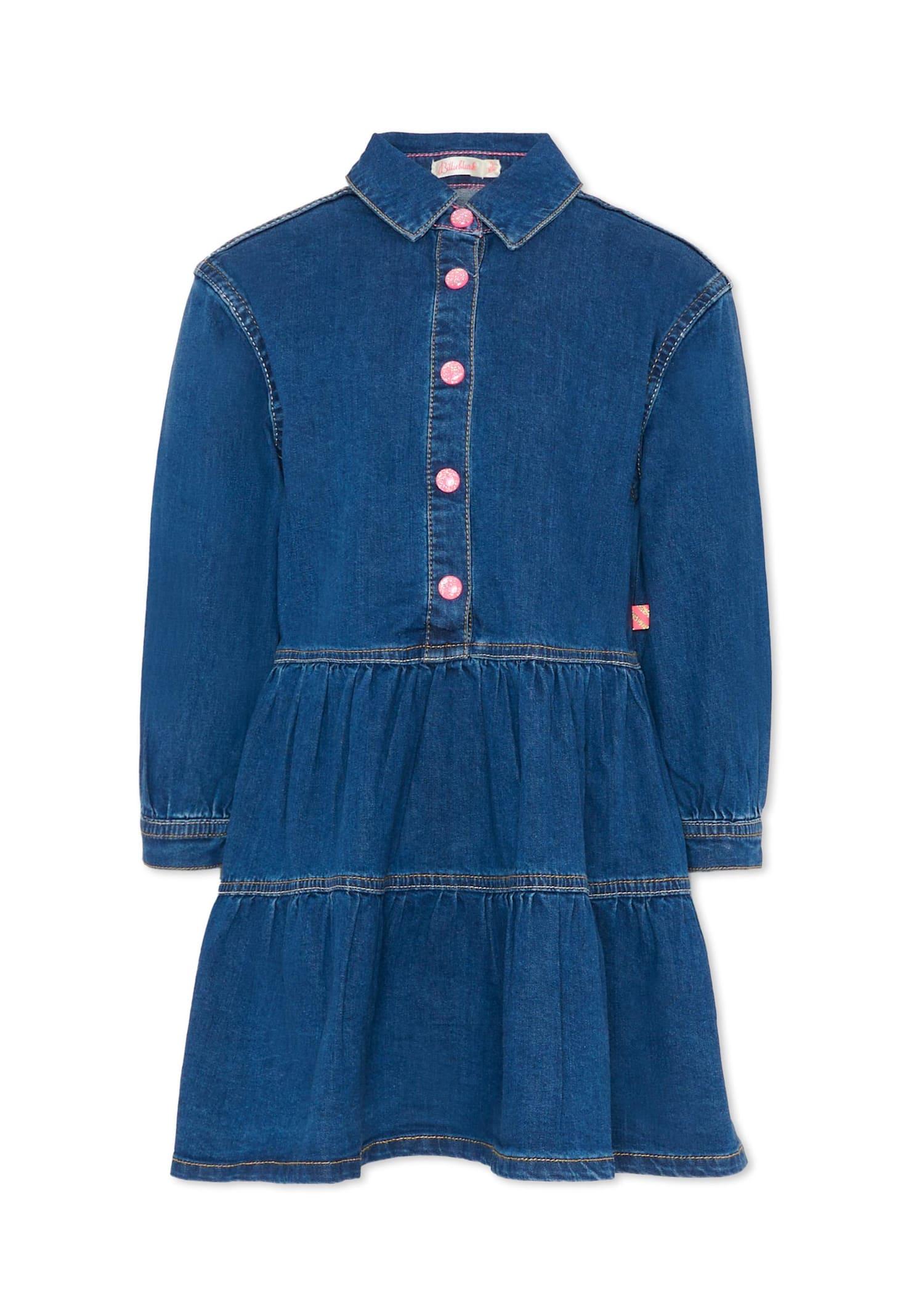 billieblush denim dress for girl with logo