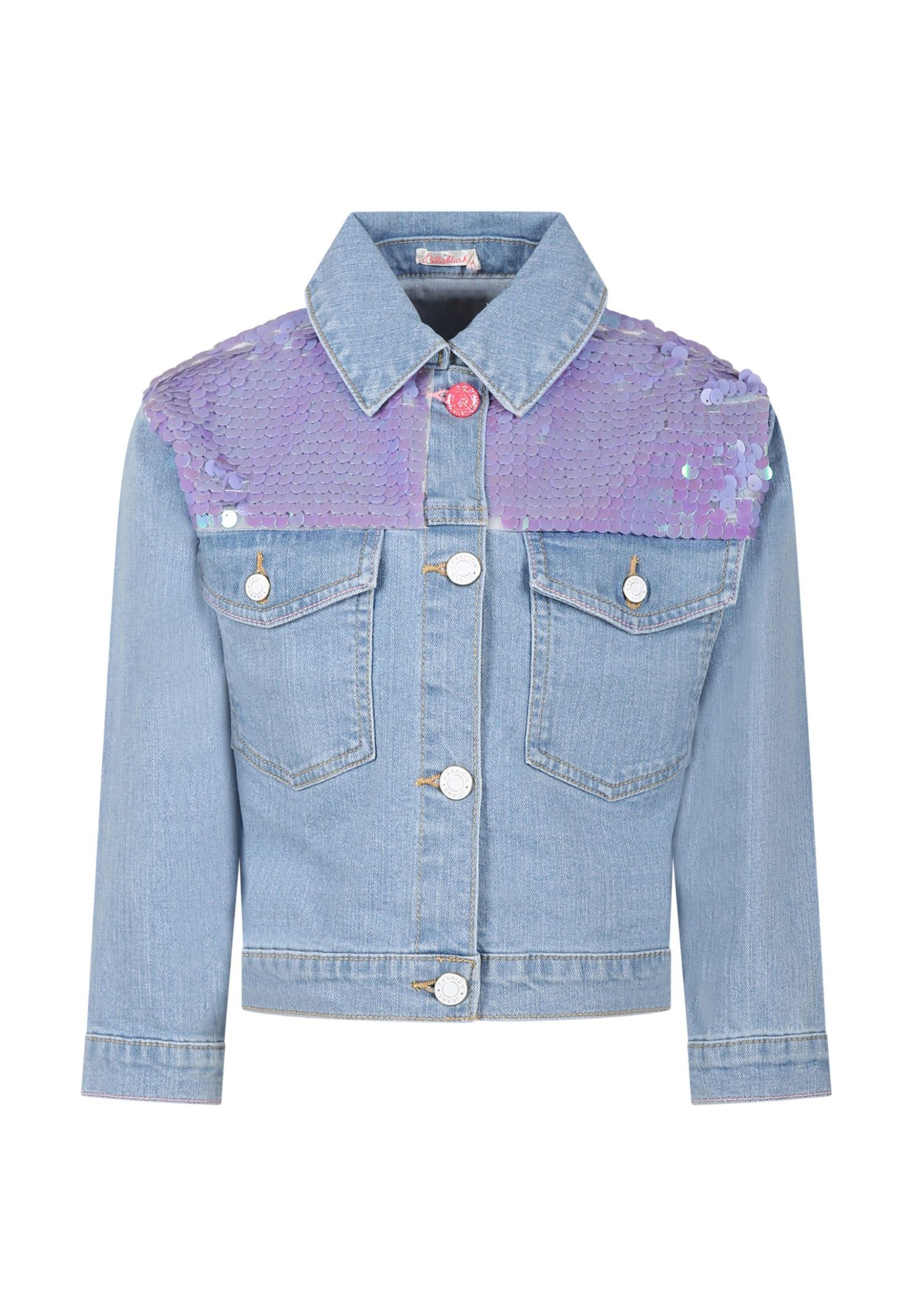 billieblush denim jacket for girl