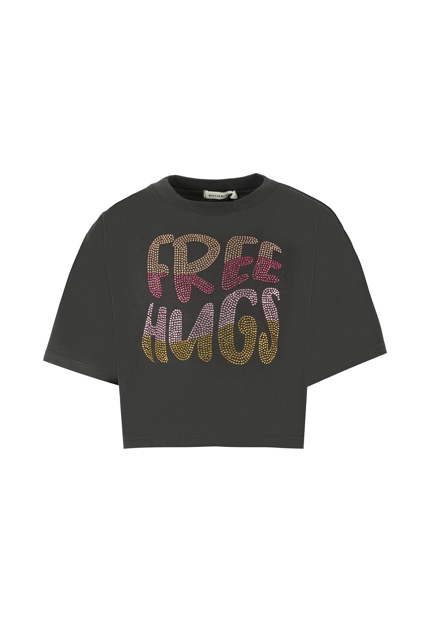 billieblush grey t-shirt for girl with writing