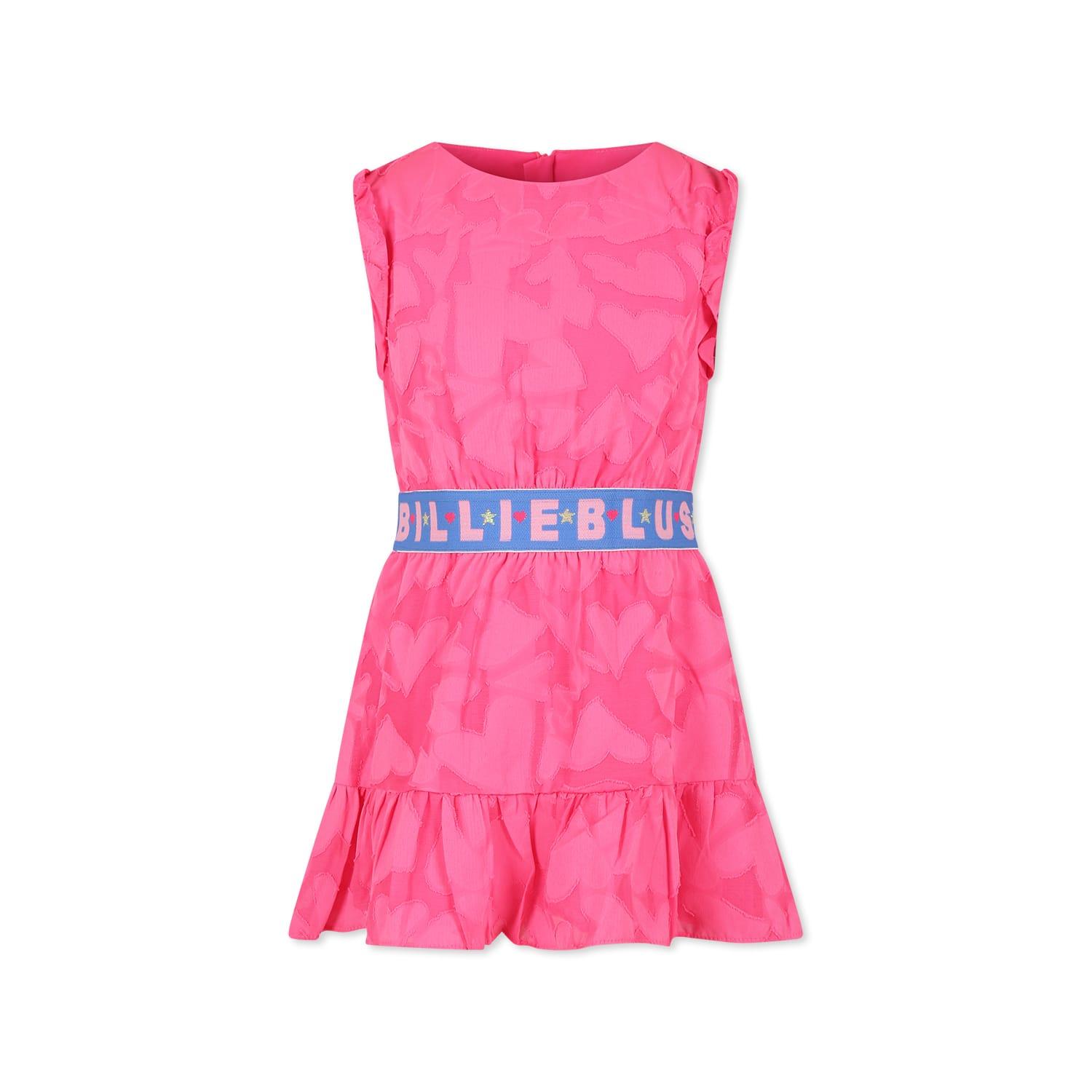 billieblush pink dress for girl with hearts