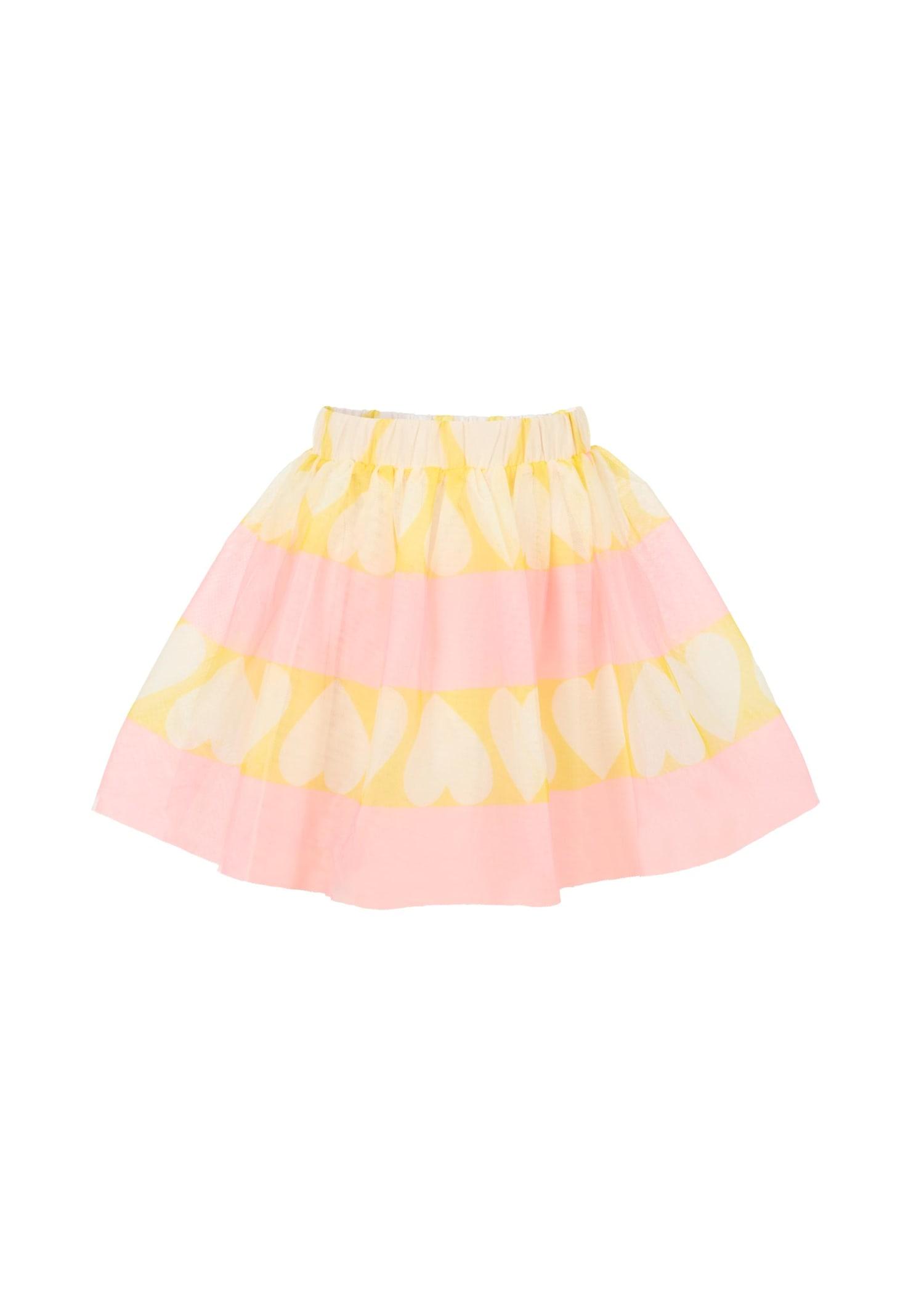billieblush pink skirt for girl with hearts