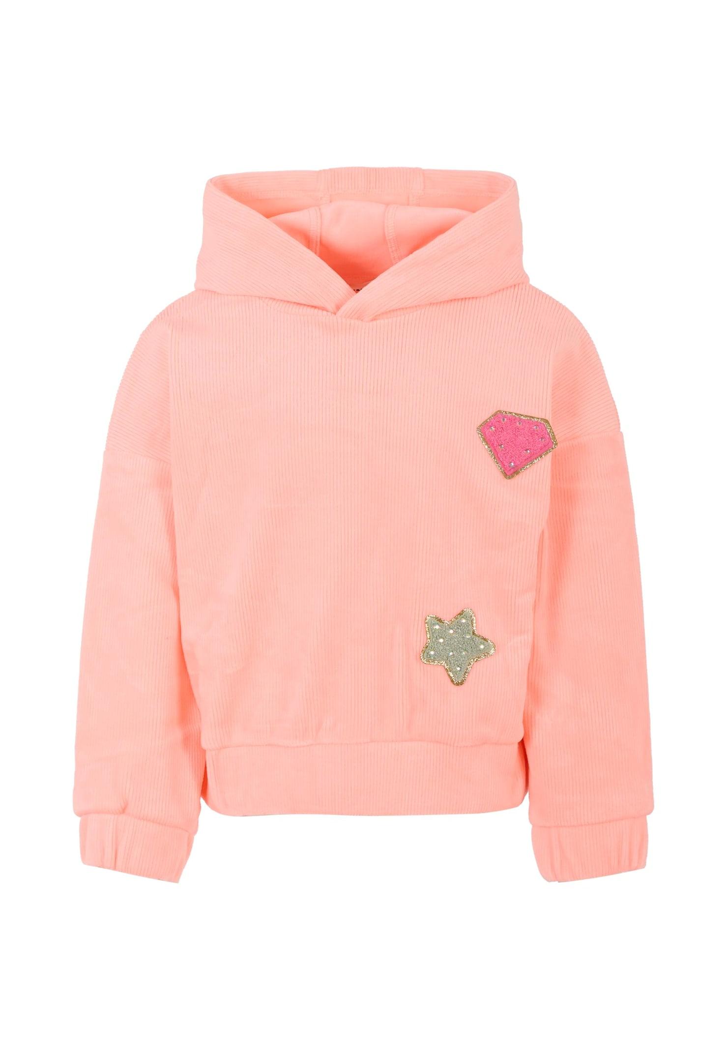 billieblush pink sweatshirt for girl with star