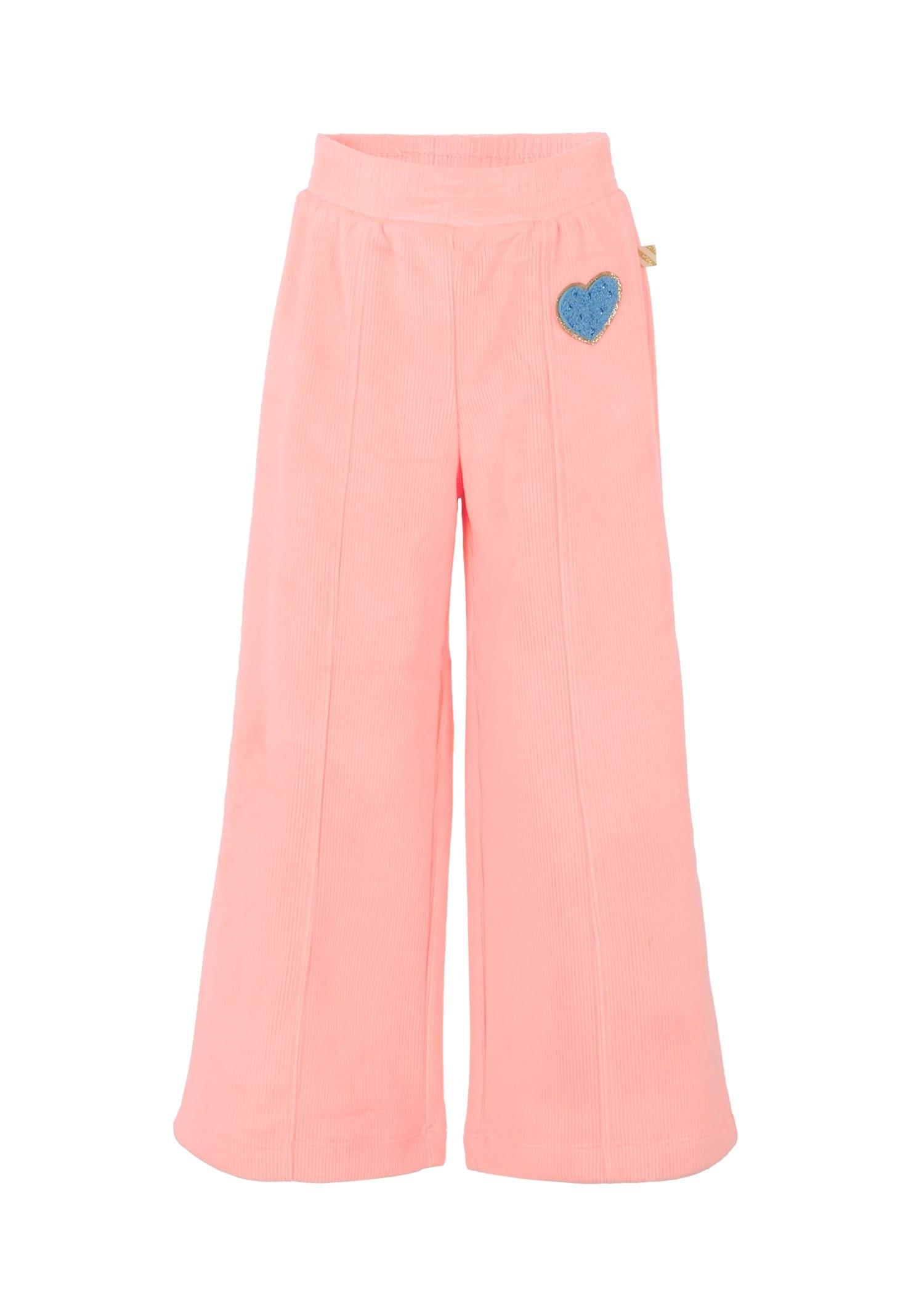 billieblush pink trousers for girl with heart