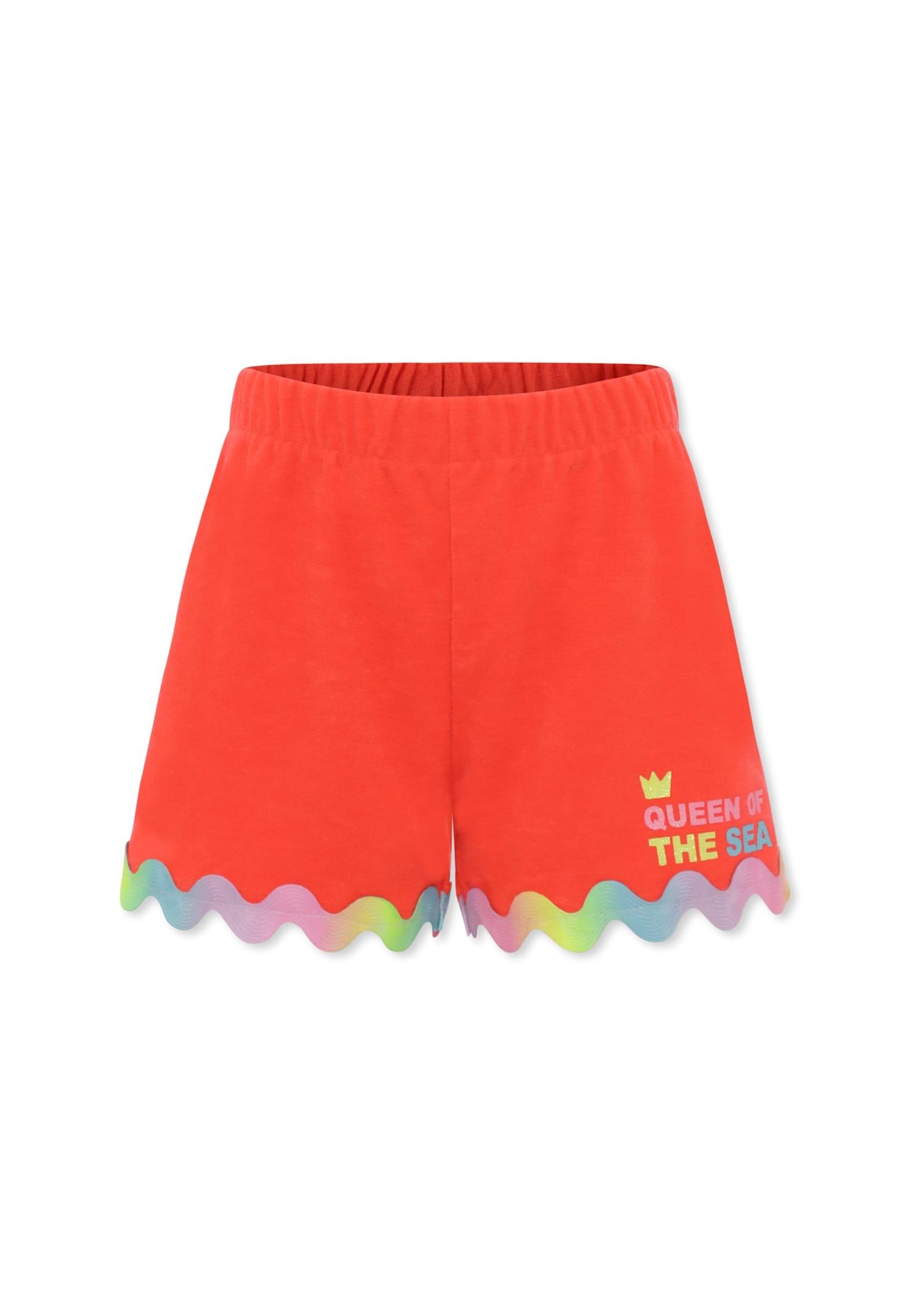 billieblush red shorts for girl