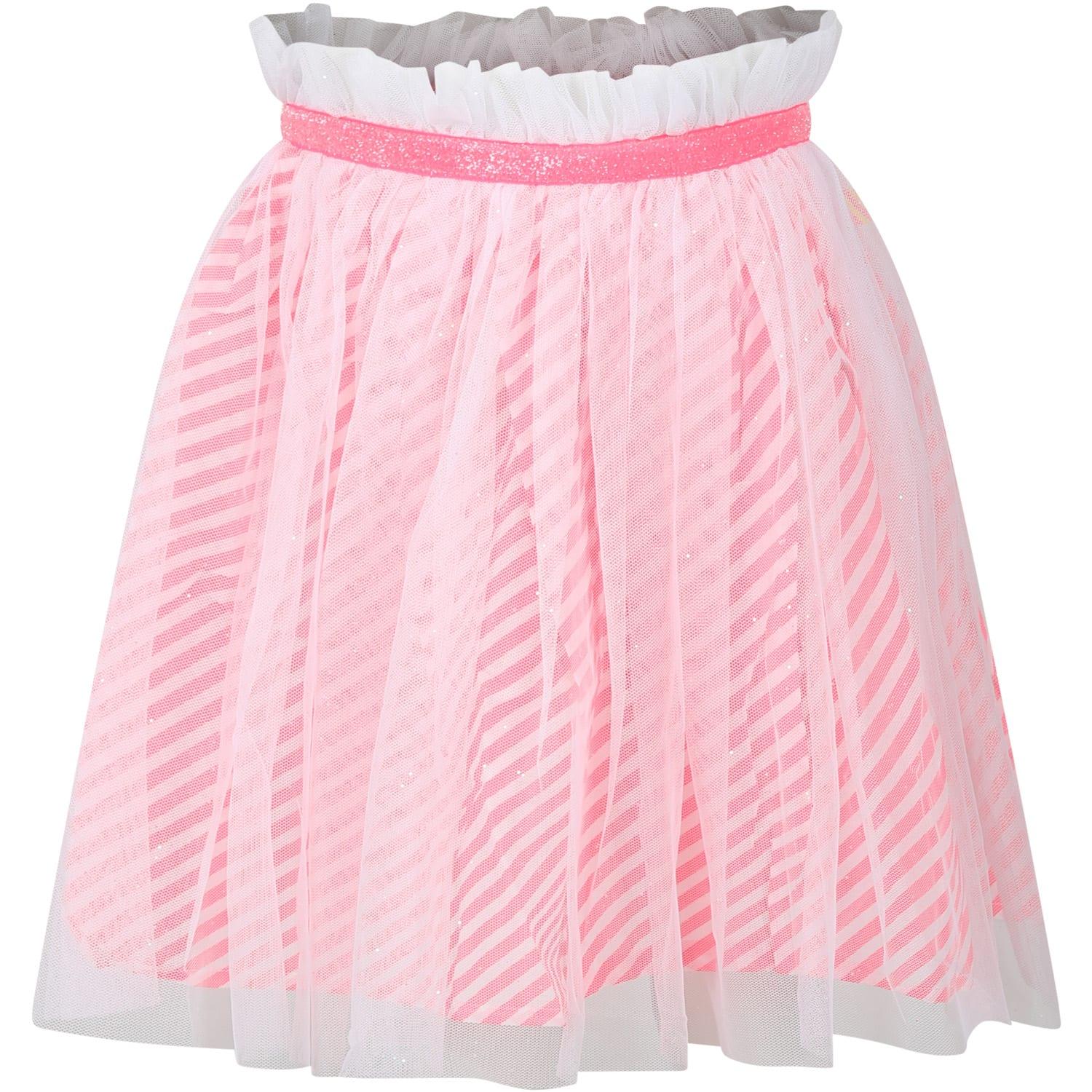 billieblush white skirt for girl with pattern