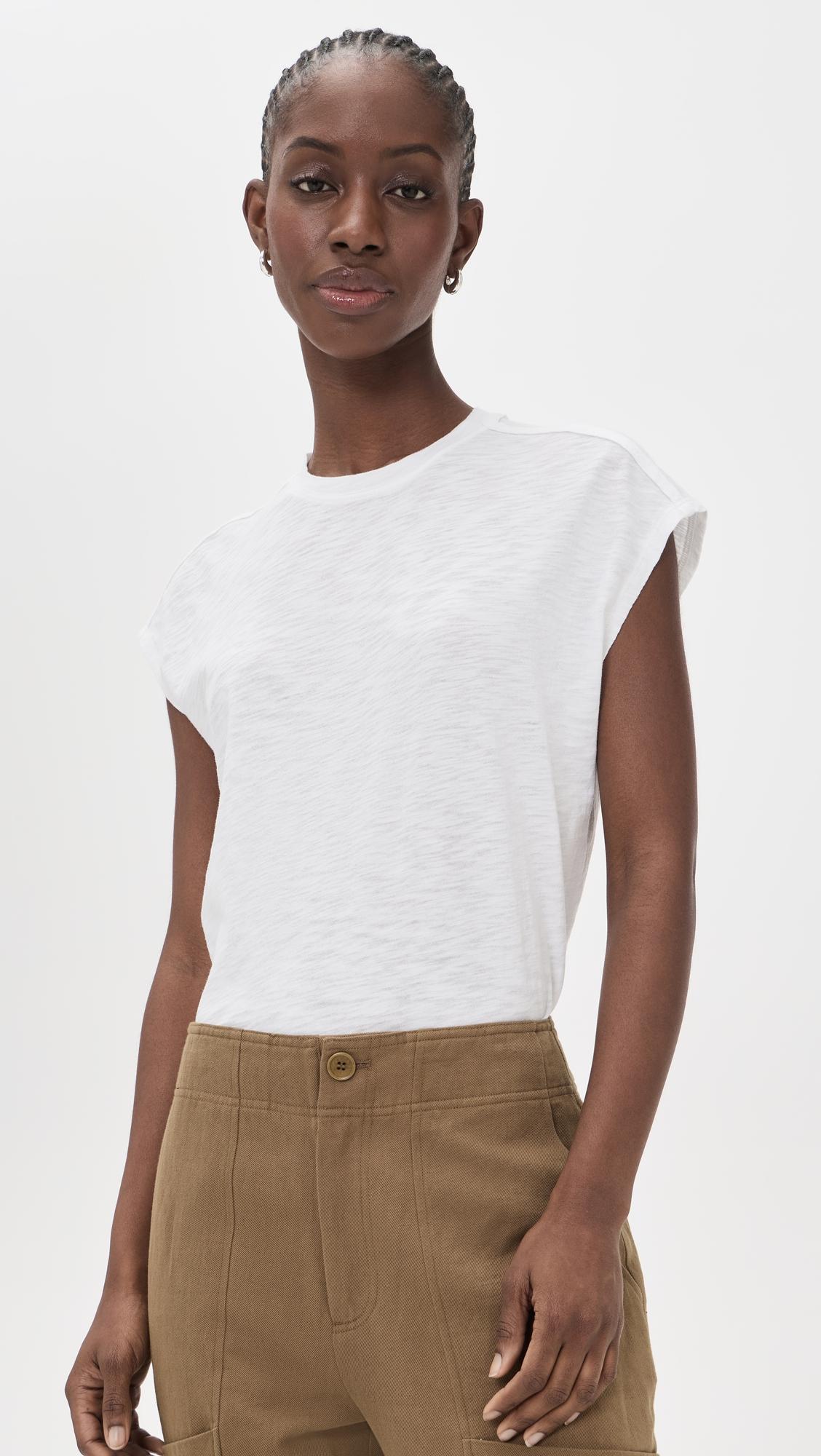 bind neck boxy tee