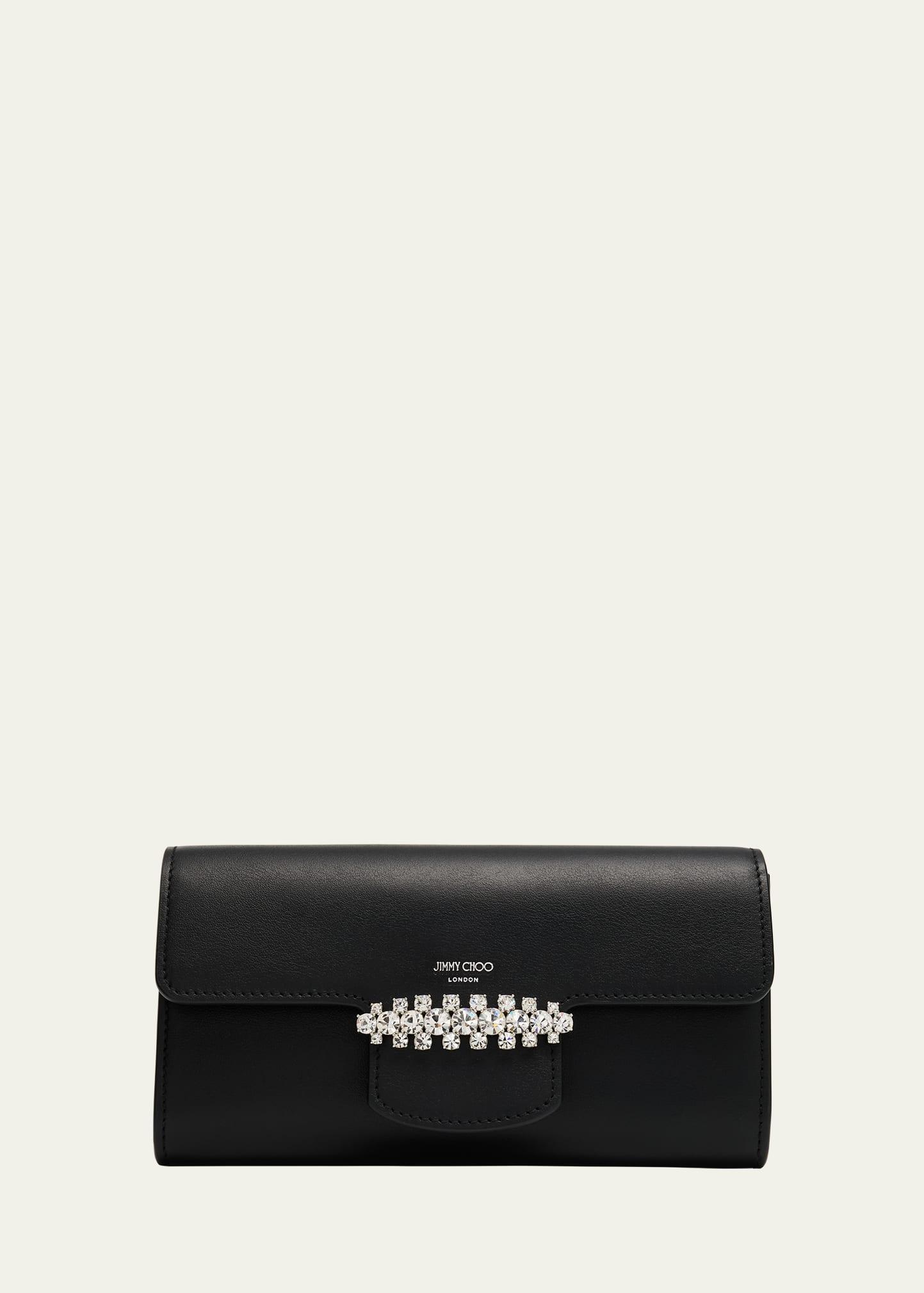 bing crystal smooth leather wallet