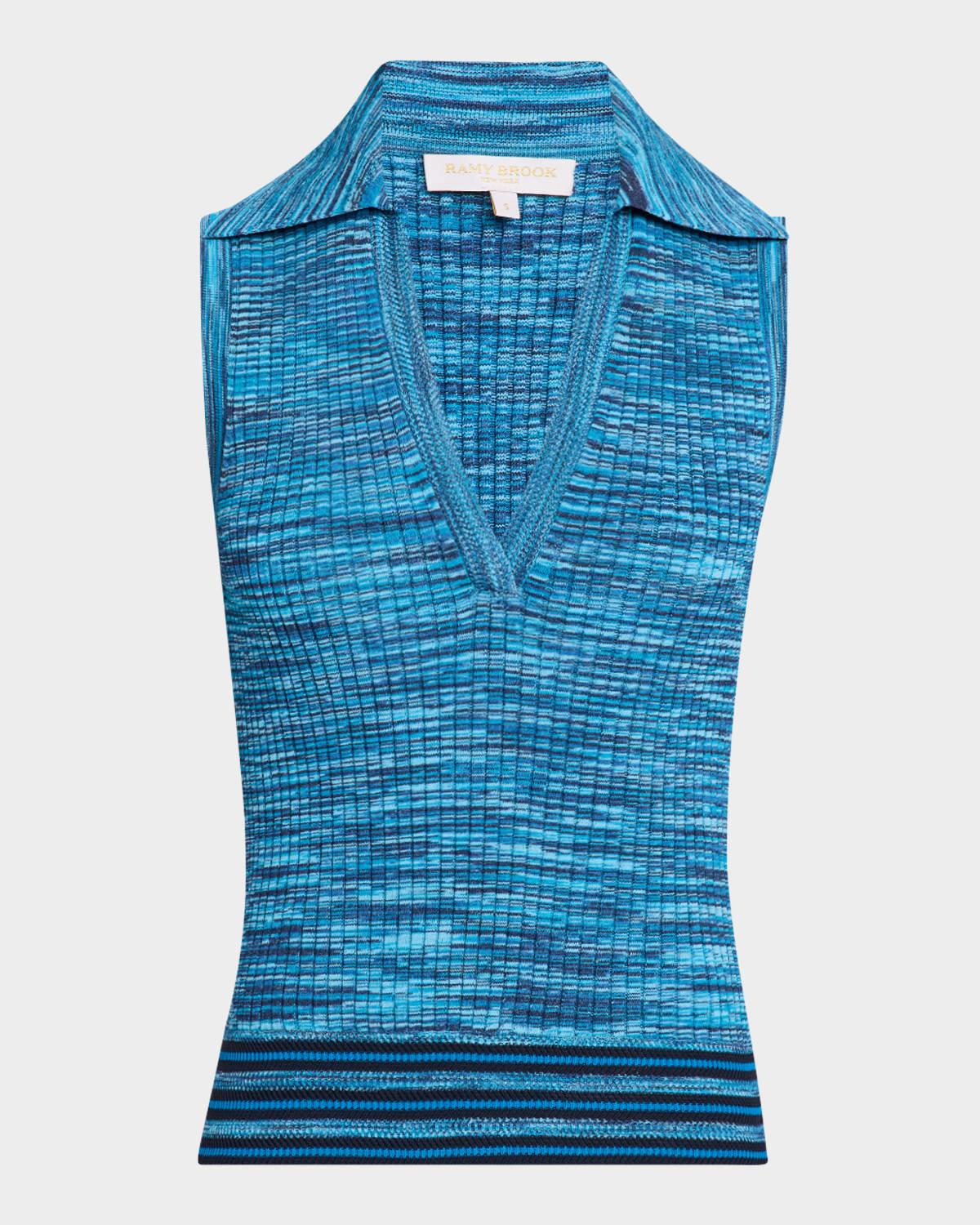 birdie rib-knit sleeveless top
