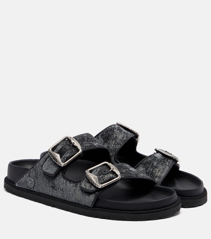 birkenstock 1774 arizona velvet sandals