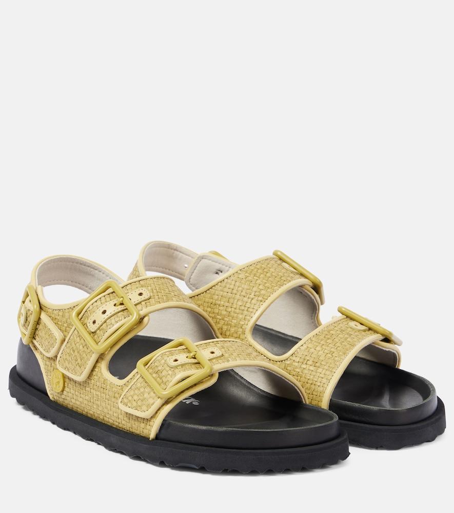 birkenstock 1774 milano luxe raffia sandals