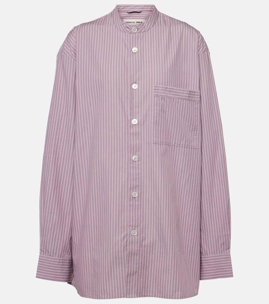 birkenstock 1774 x tekla striped cotton pajama shirt
