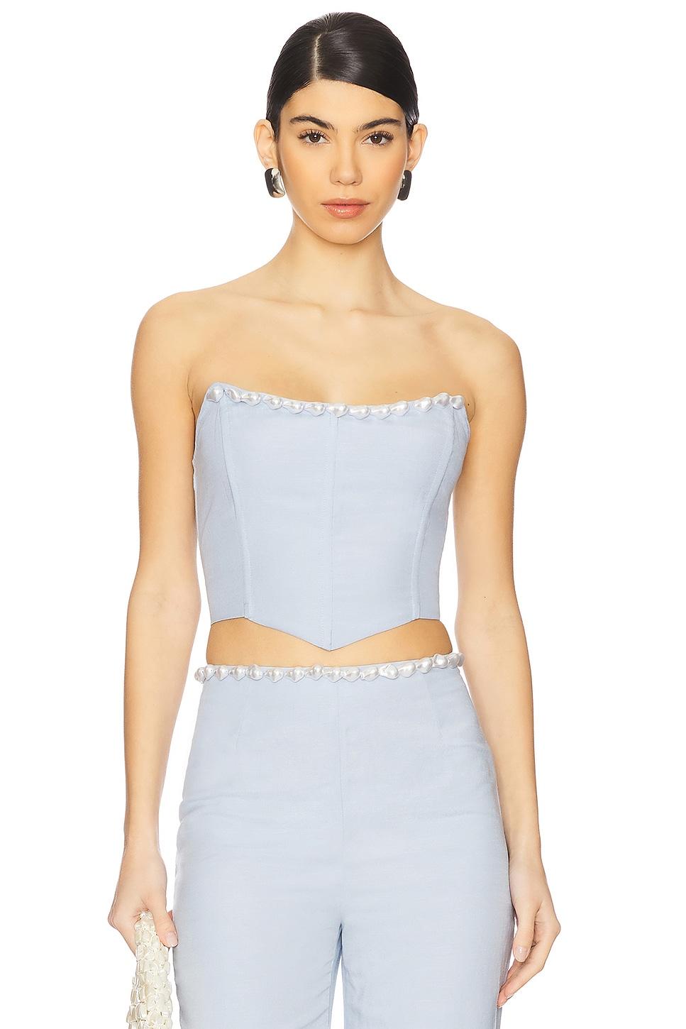 birkin pearl corset top