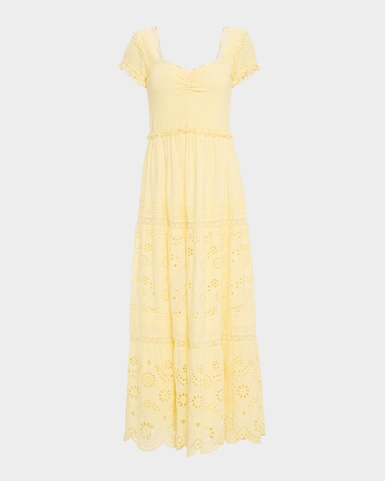 bisolet embroidered maxi dress