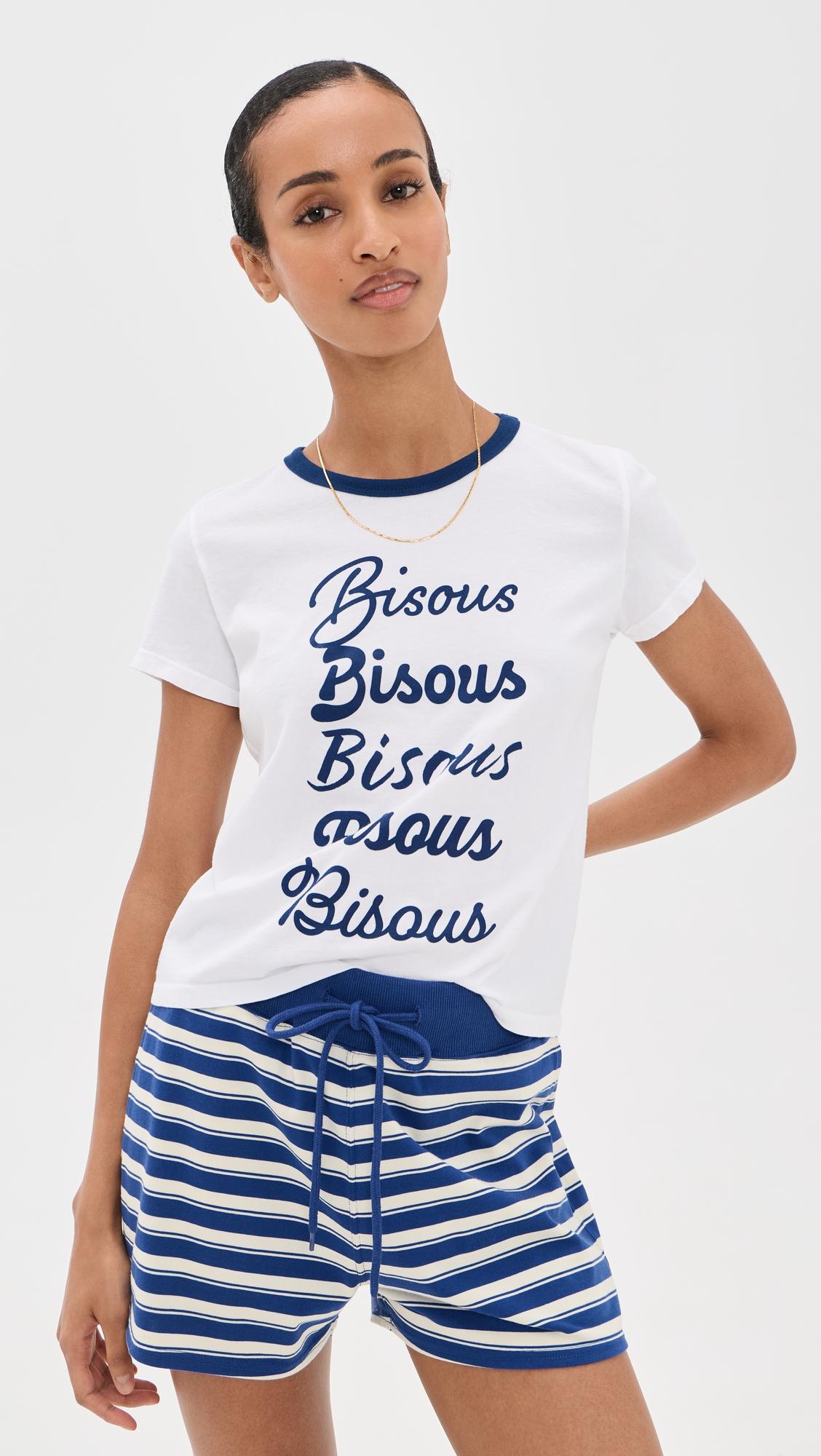 bisous ringer tee