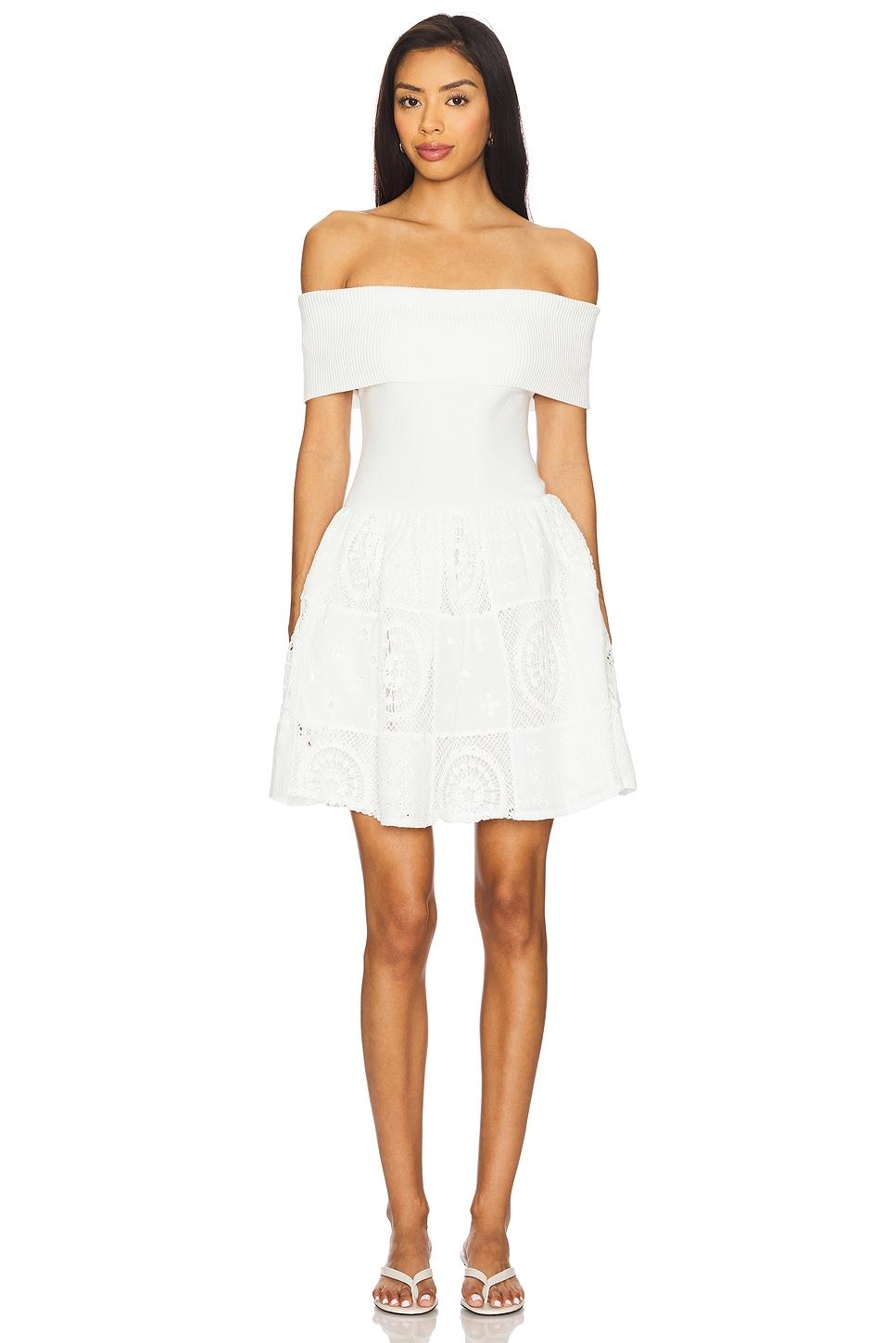 biva mix-media mini dress