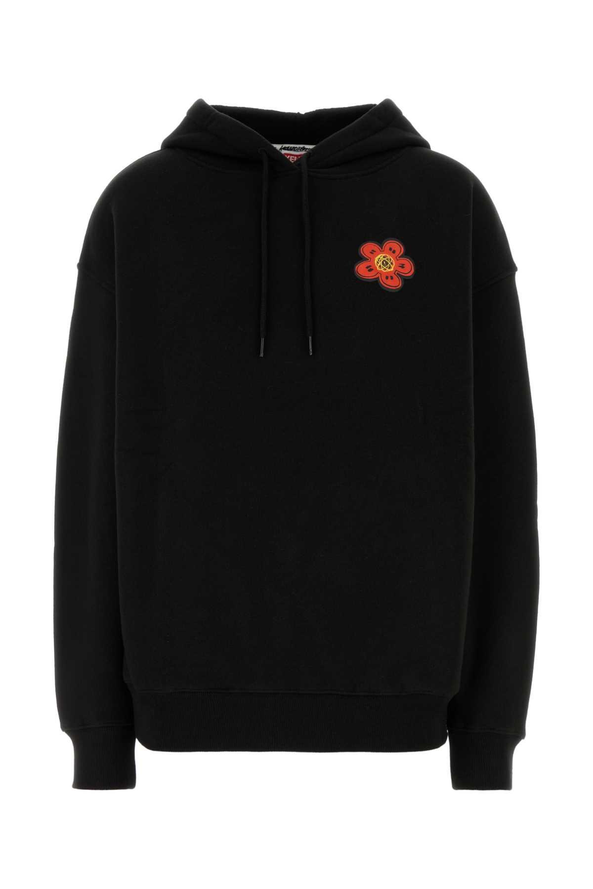 black cotton kenzo x futura 2000 sweatshirt