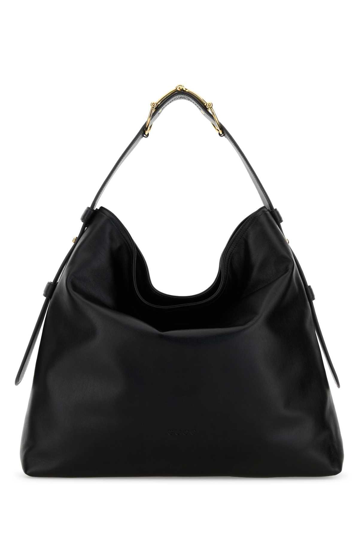 black leather large gucci beatrix shopping ba