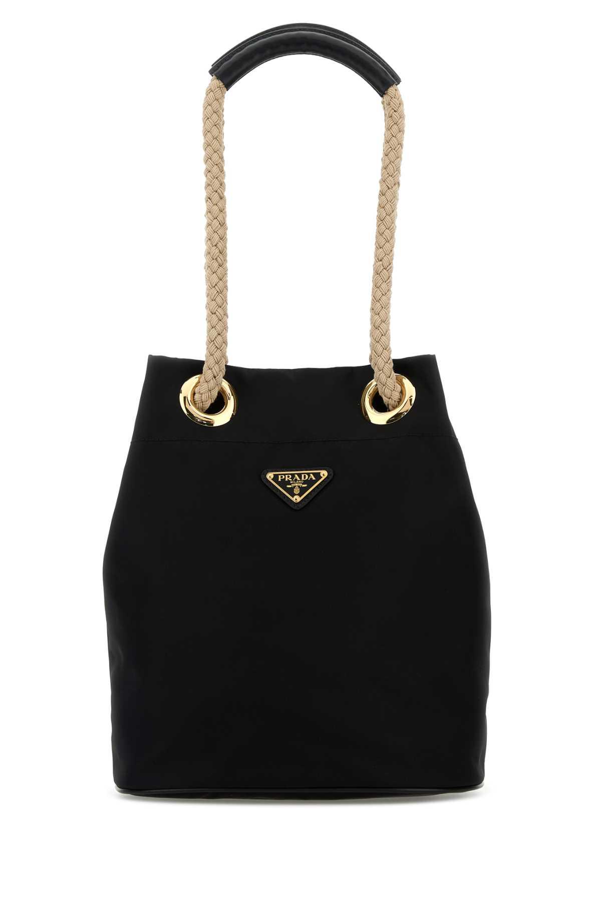 black re-nylon prada mariner bucket bag