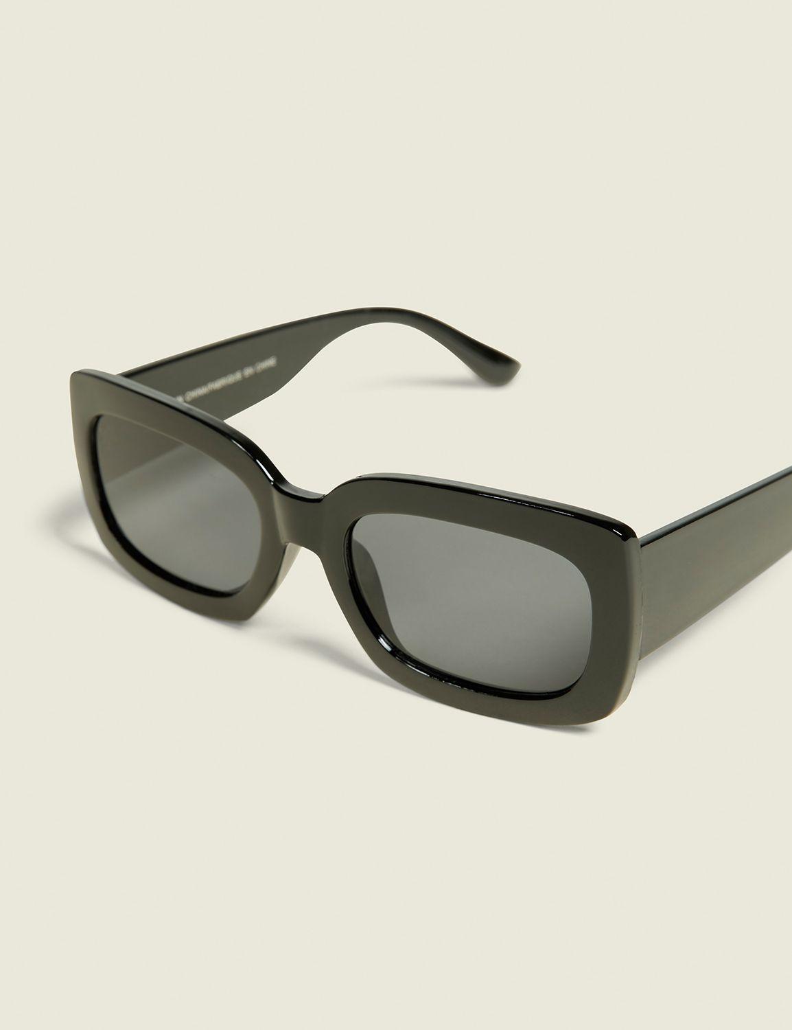 black rectangular sunglasses