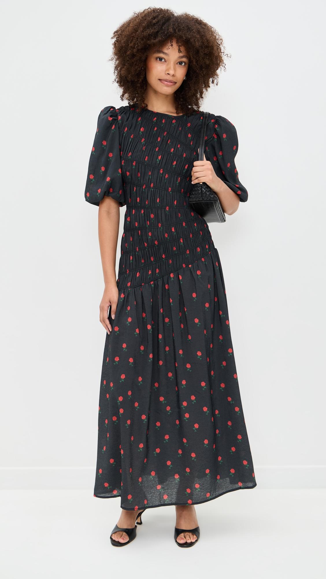 black rose nara dress