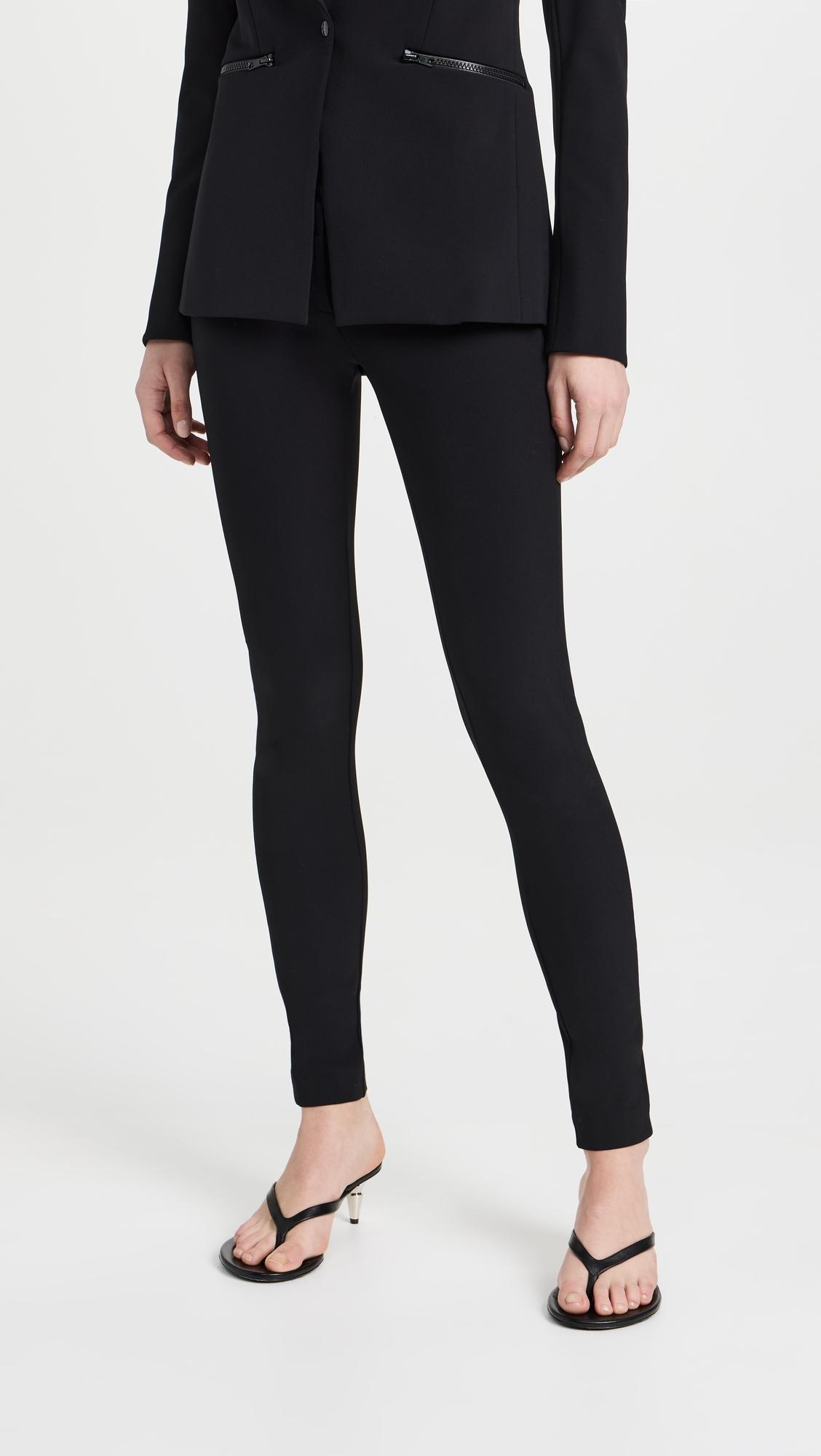 black scuba leggings
