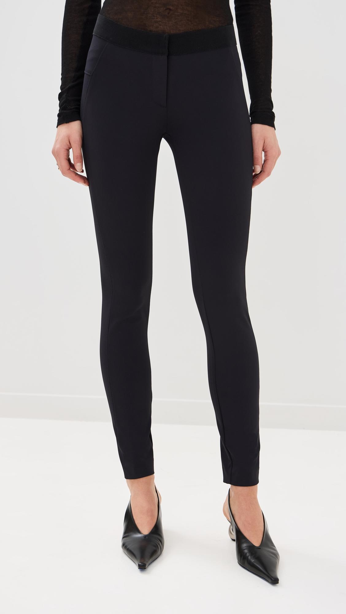 black scuba leggings