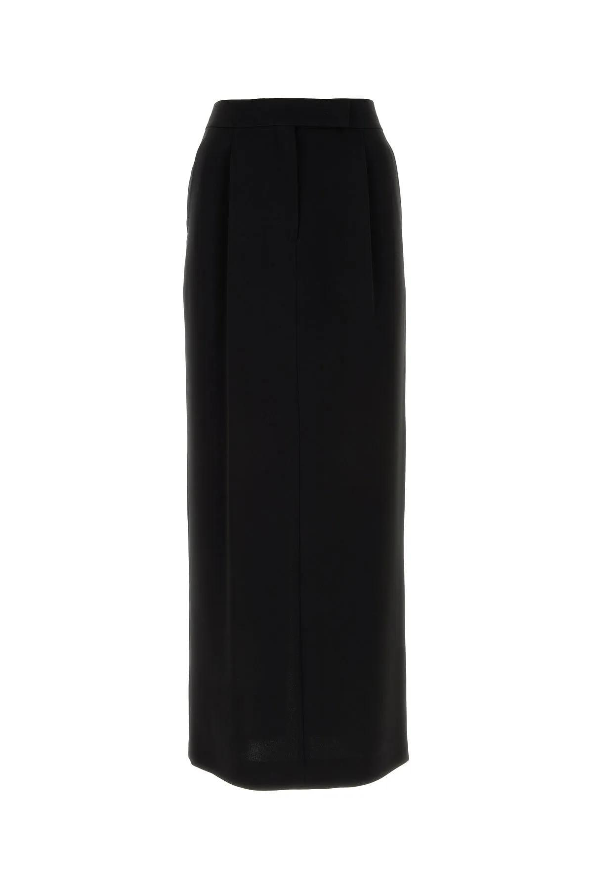 black triacetate blend lemma skirt max mara studio
