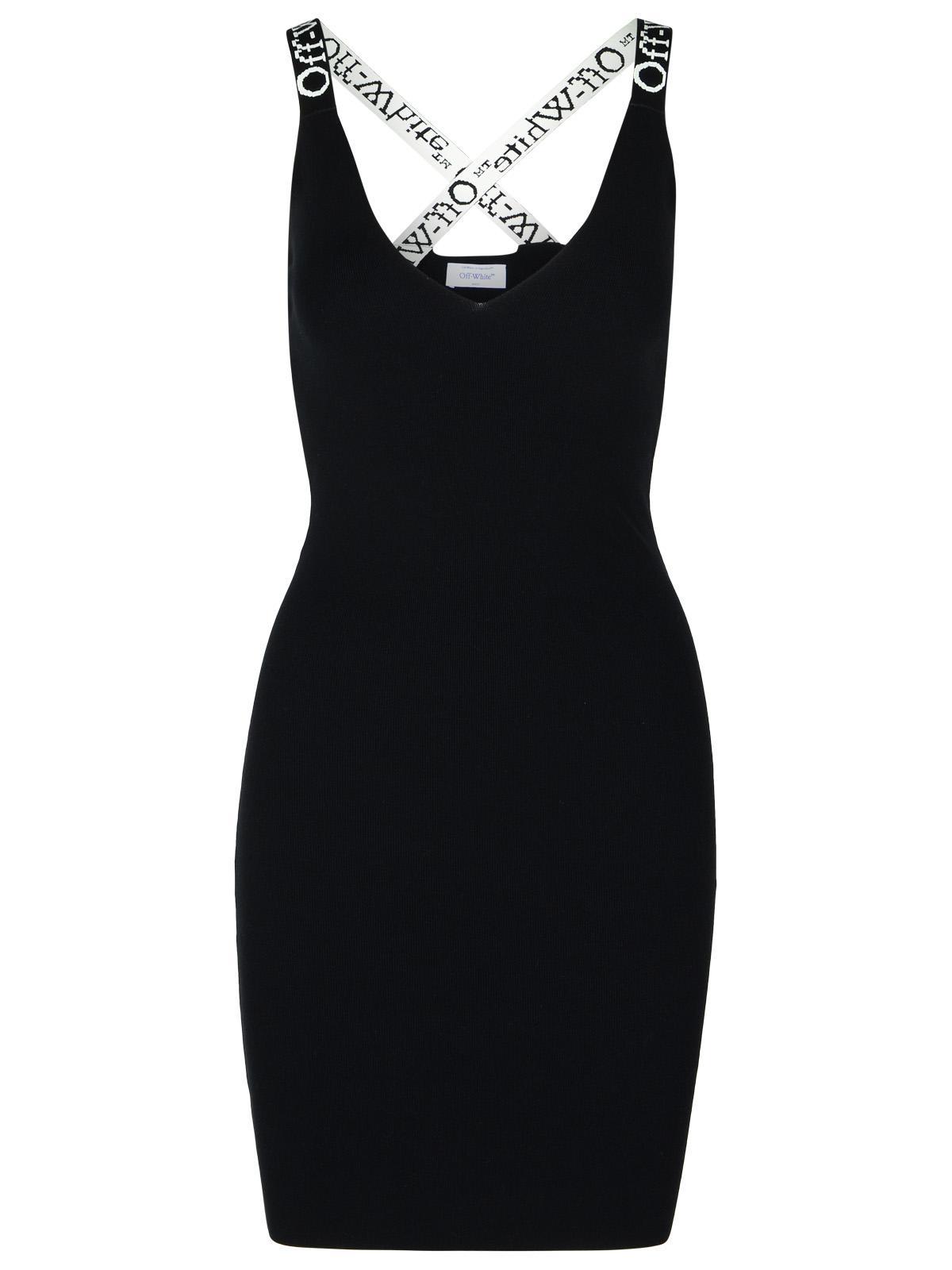 black viscose blend dress