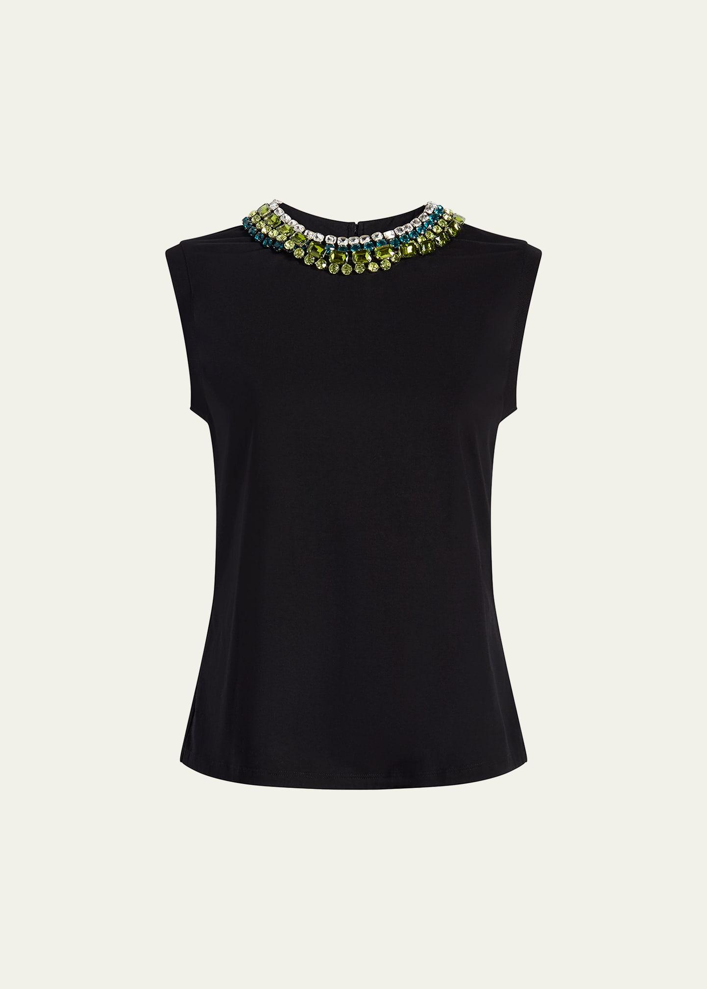 blaine crystal-embellished tee