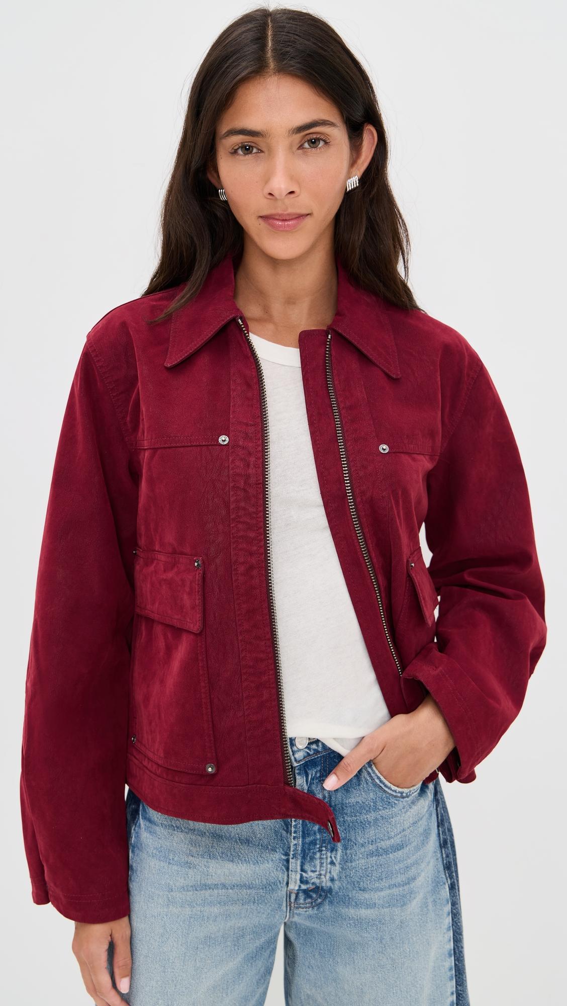 blair vegan suede jacket