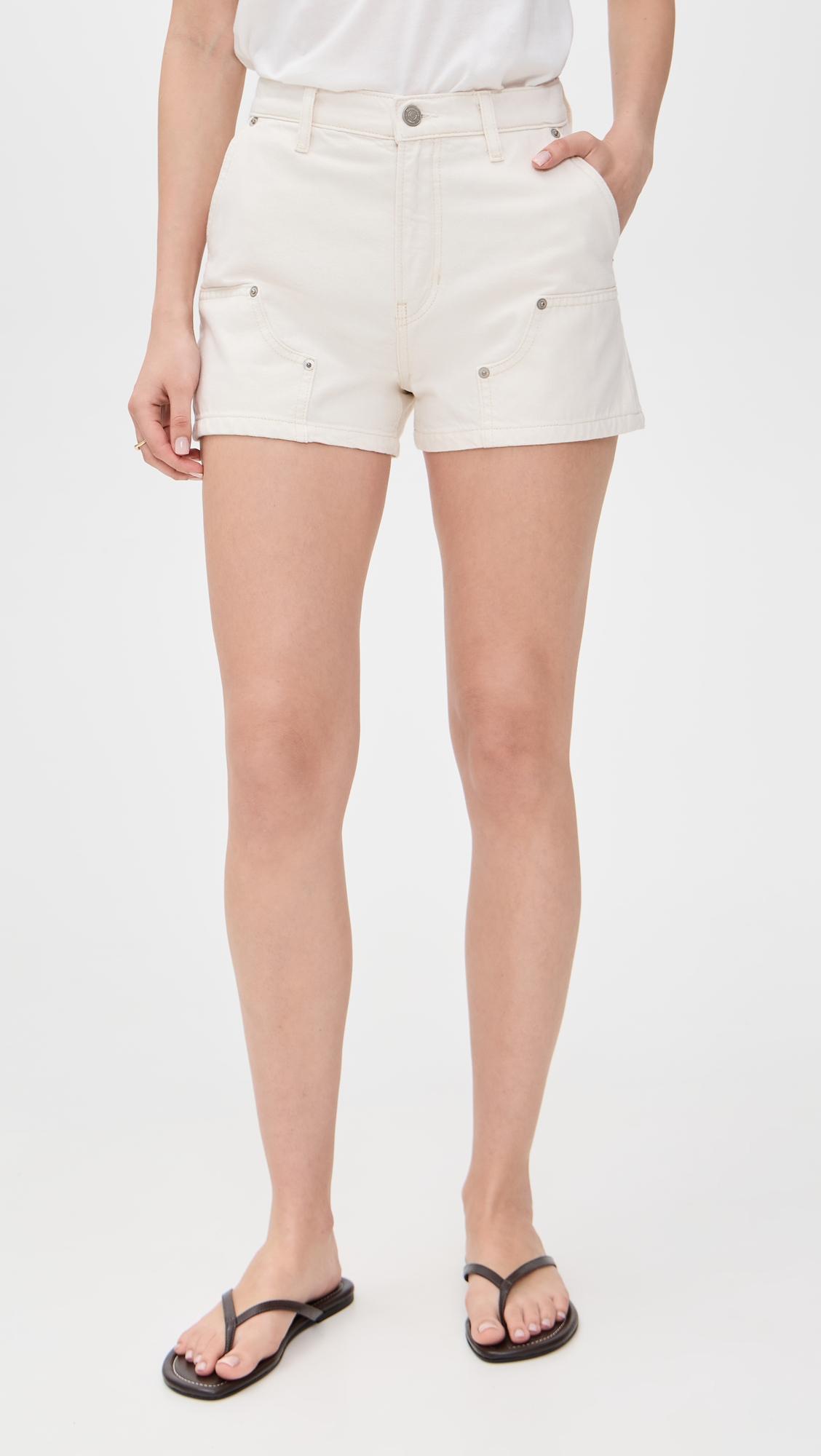 blake high rise 3" utility jean shorts