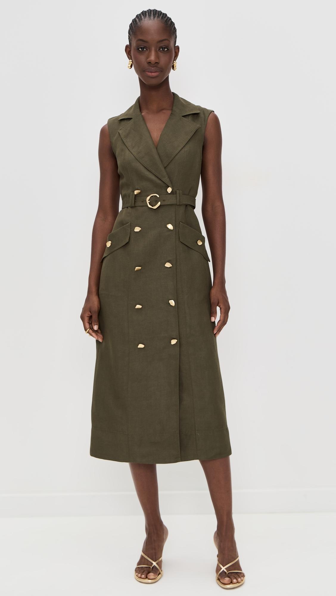 blake utility midi dress