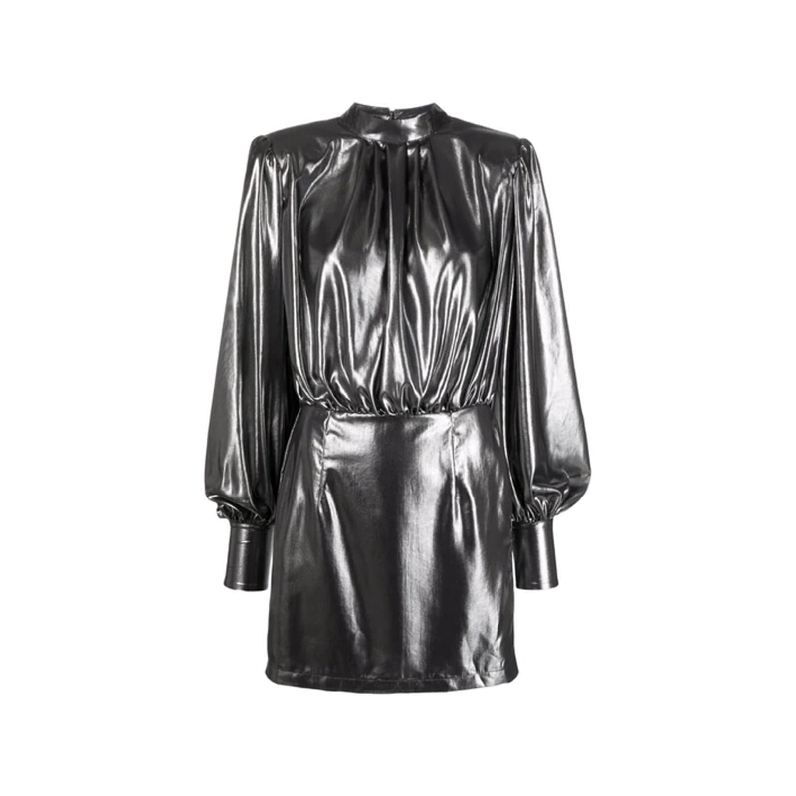 blanca vita abelia laminated mini dress