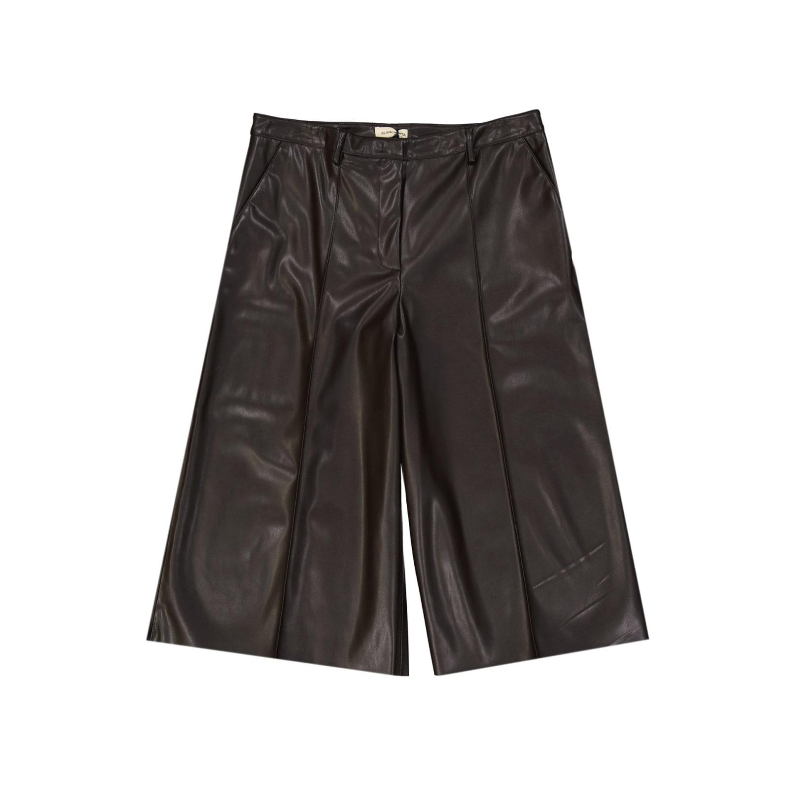 blanca vita faux leather shorts