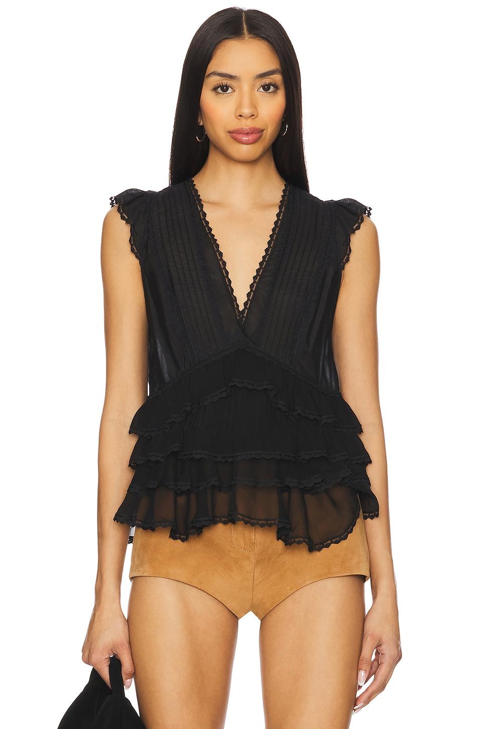 blanche ruffle swing top