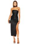 blane reverse halter midi dress