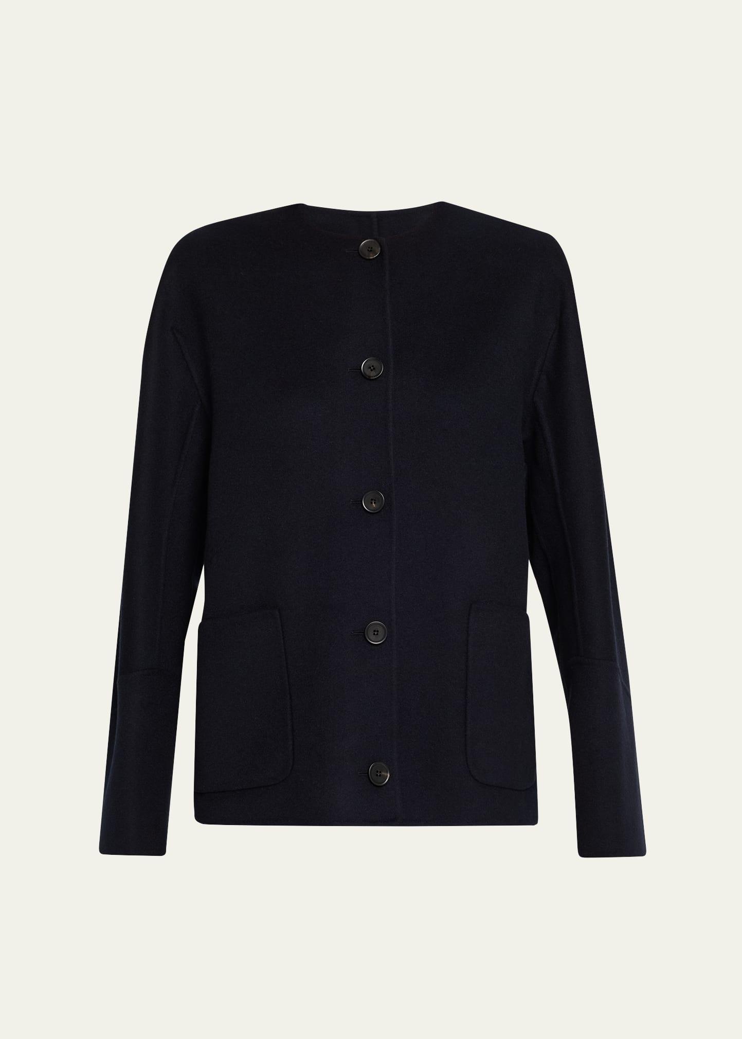 blaney double cashmere shirt jacket