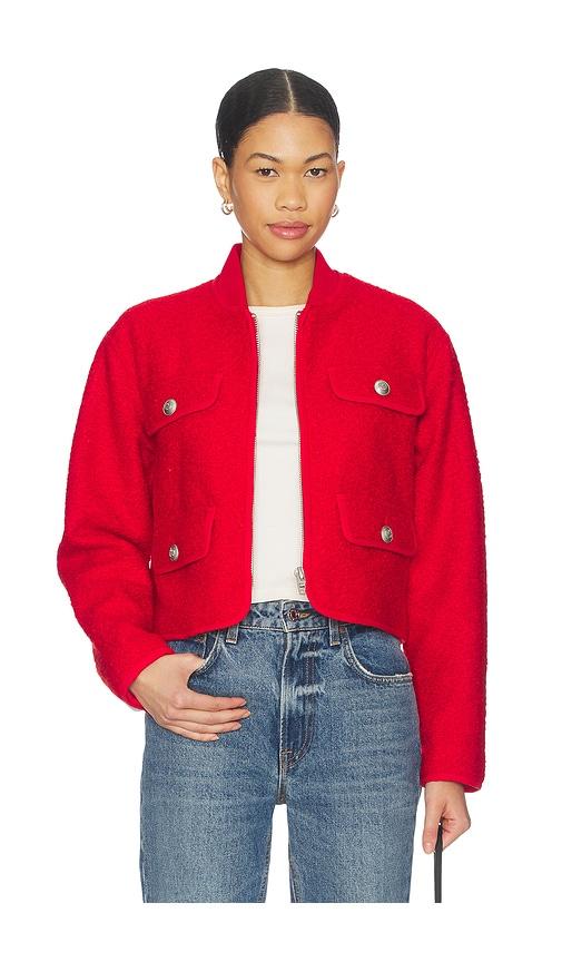 blanknyc jacket in red.