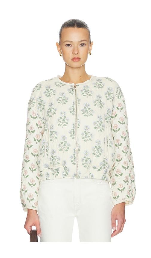 blanknyc jacket in white.