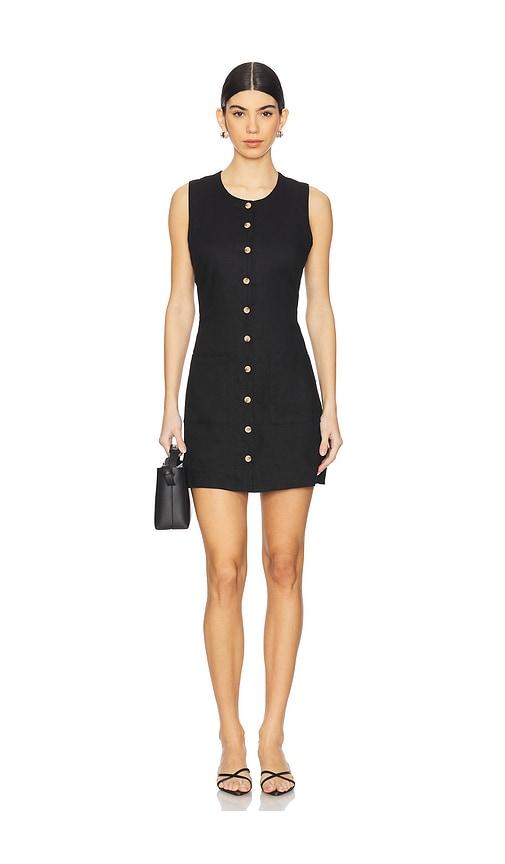 blanknyc linen dress in black.