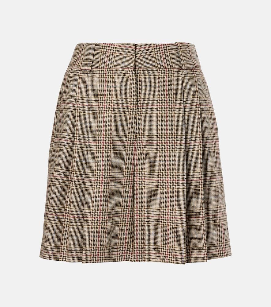 blazé milano checked silk shorts