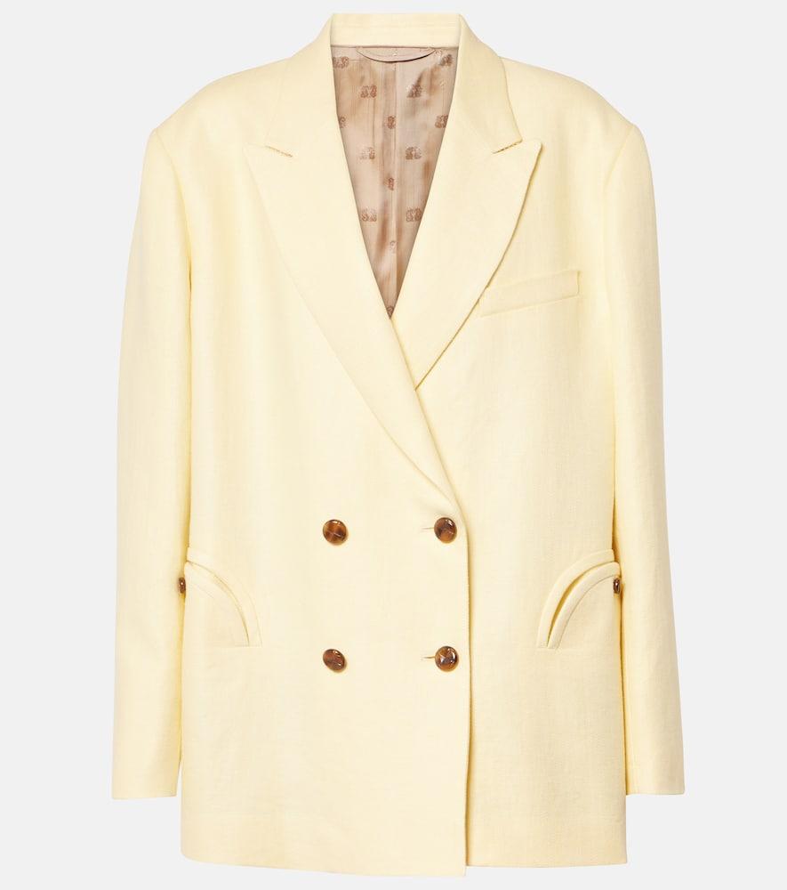 blazé milano clarity nightbreak linen blazer