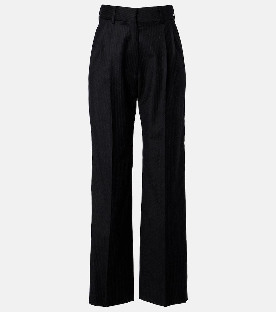 blazé milano fox wool straight pants