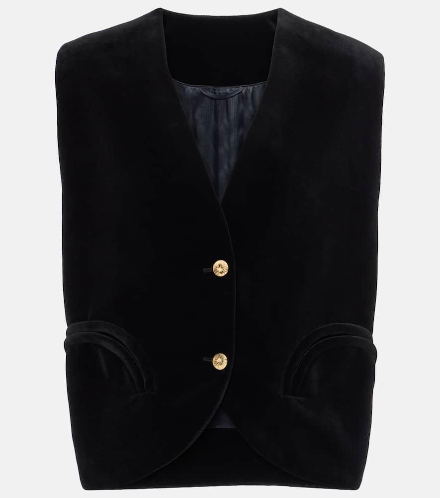 blazé milano gliss cotton velvet vest